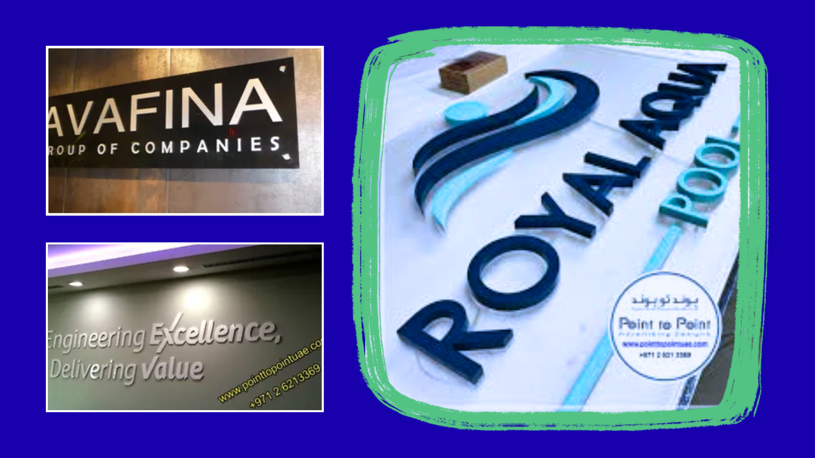 Shop sign board in Dubai for retail branding and storefront display