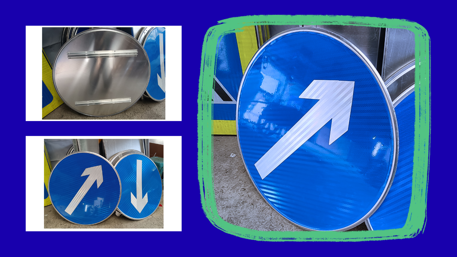 Traffic sign manufacturer in UAE with directional road signage